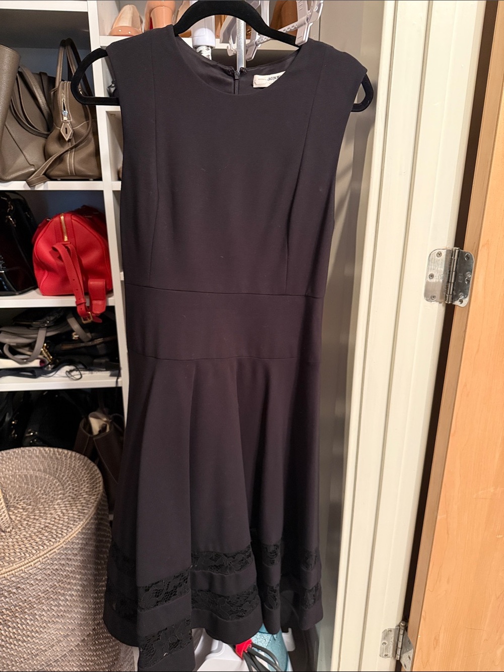 Jason Wu Black Sleeveless Fit-and-Flare Dress